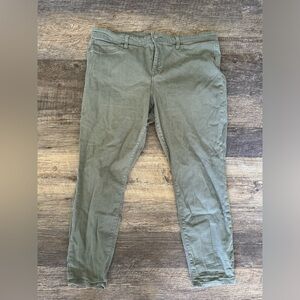 GAP Denim Womens Leggjngs Jeans Green/gray Size 18 /‎ 34 Cotton Pants